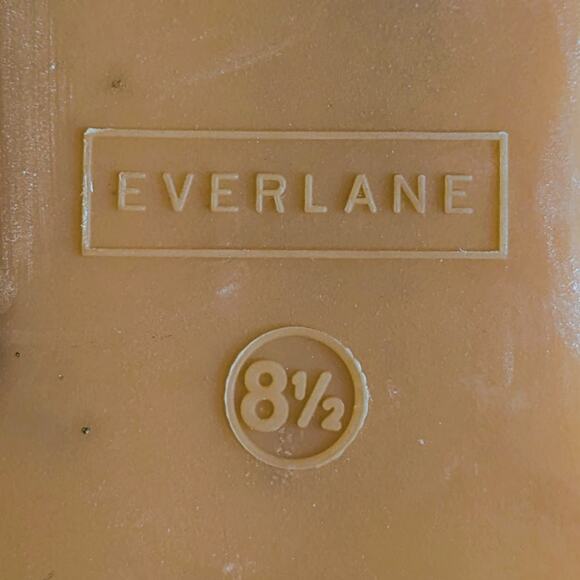 Everlane Shoes Day Glove Womens 8.5* Tan Flats Slip On Leather Rubber Sole - Picture 2 of 13